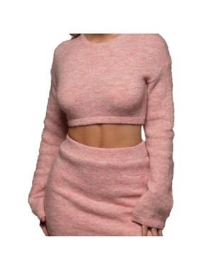 MILANO WOOL BLEND CROPPED SWEATER SZ XL